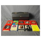 8-Track Tape Cartridges & Case