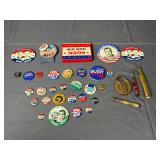 Political Campaign Pins & Miscellaneous Items