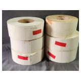 (5) Rolls of Labels 1.5'×2.5' & Cloth Tape