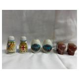 Ceramic Souvenir Salt & Pepper Shakers 2' - 3.5'