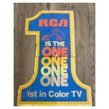 RCA IS THE ONE 2 Piece Cardboard Sign