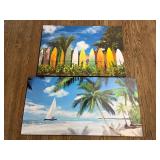 Beach Canvas Wall Art- Set of 2