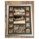 Framed Baseball Cards & Team Photos