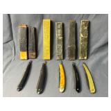 Straight Razor assortment in Boxes