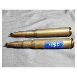 (2) 1942 50 Cal. Rounds