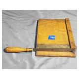 Antique Wooden Tabletop Paper Cutter 8'×12'