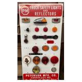Peter Mfg. Co. Truck Light Wall Display Board