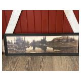 Mt Rainer Framed Print- 37x11.5'