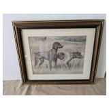 Framed Print German Short Haired Pointer