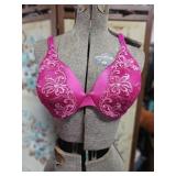 Bali 34D Fuschia Push Up Bra Underwire