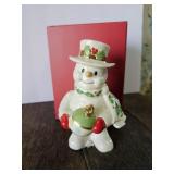 Lenox 2004 Snowman with Ornament Figurine