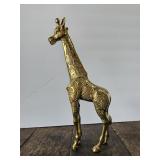 Solid Brass Giraffe Statue