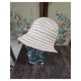 Woven Straw Cloche / Bucket Hat