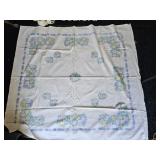 Vintage Square Tablecloth Cotton