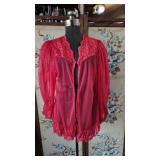 Seductive Wear Vintage 90s Red Sheer