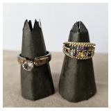 2 Costume Jewelry Rings