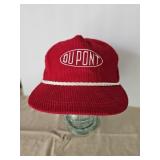Vintage Red Corduroy DUPONT Trucker Hat