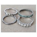 4 Fashion Jewelry WOmen's Rings