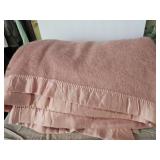 Full Size Pink Satin Edge Blanket