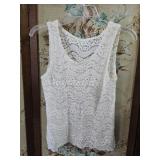 Semi Sheer Stretch Lace Camisole