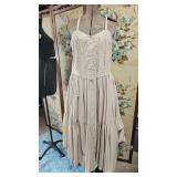 1980s Tan Sundress