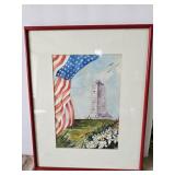 Framed Art Print Wright Bros National Memorial