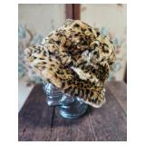 Fuzzy Animal Print Bucket Hat