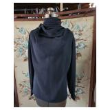 Vintage 80s Women's Blouse Black