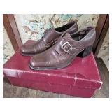 Aigner Vintage Block Heel Women's Loafers