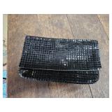 Mosaic Mesh Vintage Black Evening Clutch Bag