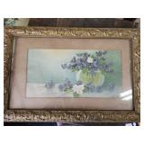 19th Century Framed Art Le Roy SIgned Chromolitho