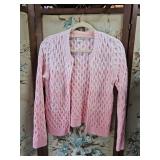 Lands Ends Pink Ombre Cardigan Kids L / Adult