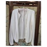 Pearl Button White Cardigan