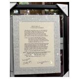 Handwritten Lyrics to Alabama's Angels Among Us