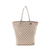 Gucci Gg Canvas Tote Beige Brown