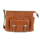 Chloe Calfskin Clutch Brown