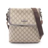 Gucci Gg Supreme Shoulder Beige