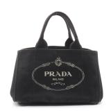 Prada Canapa Tote Black