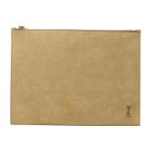 Ysl Suede Pouch Brown