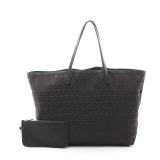 Fendi Zucchino Tote Dark Brown