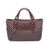 Celine Boogie Croc Embossed Brown