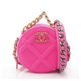 Chanel Coco Mark Round Chain Pink