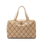 Chanel Wild Stitch Tote Beige