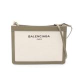 Balenciaga Navy Pochette Khaki
