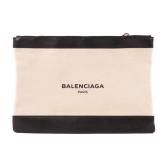 Balenciaga Pouch Beige Black