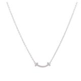 Tiffany T Smile Small Necklace WG