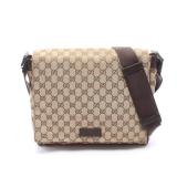 Gucci GG Canvas Shoulder Beige Brown