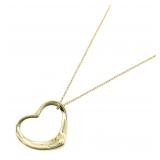 Tiffany Open Heart Necklace YG