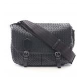 Bottega Intrecciato Messenger Black