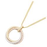 Cartier Trinity Large Pave Necklace